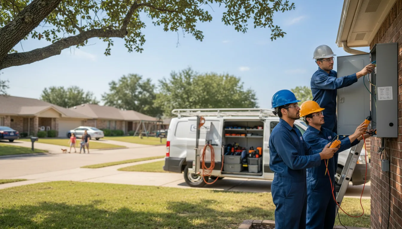 Certified electrician providing emergency electrical services in Adel, IA
